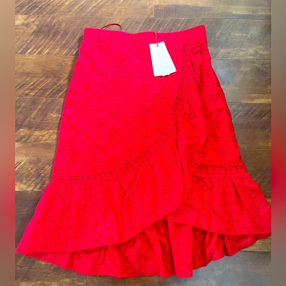 Eyelet embroidered handmade skirt medium NWT